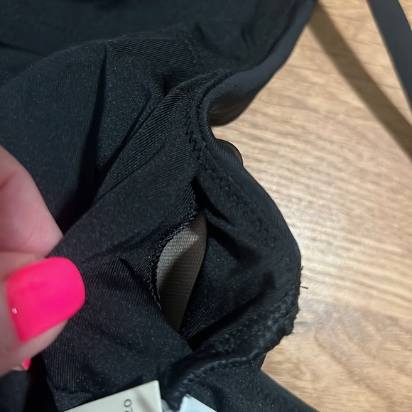NWT Aerie Black High Neck Bikini Top Reg. $29 - Picture 6 of 7